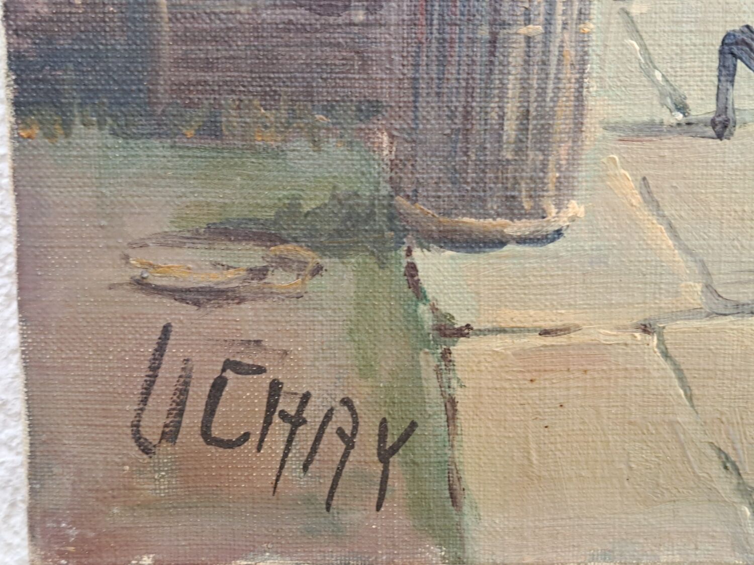 Painting René Huchet Le Croisic Brittany