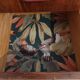 petite commode, chiffonnier, poignées scoubidou, pieds compas, vintage