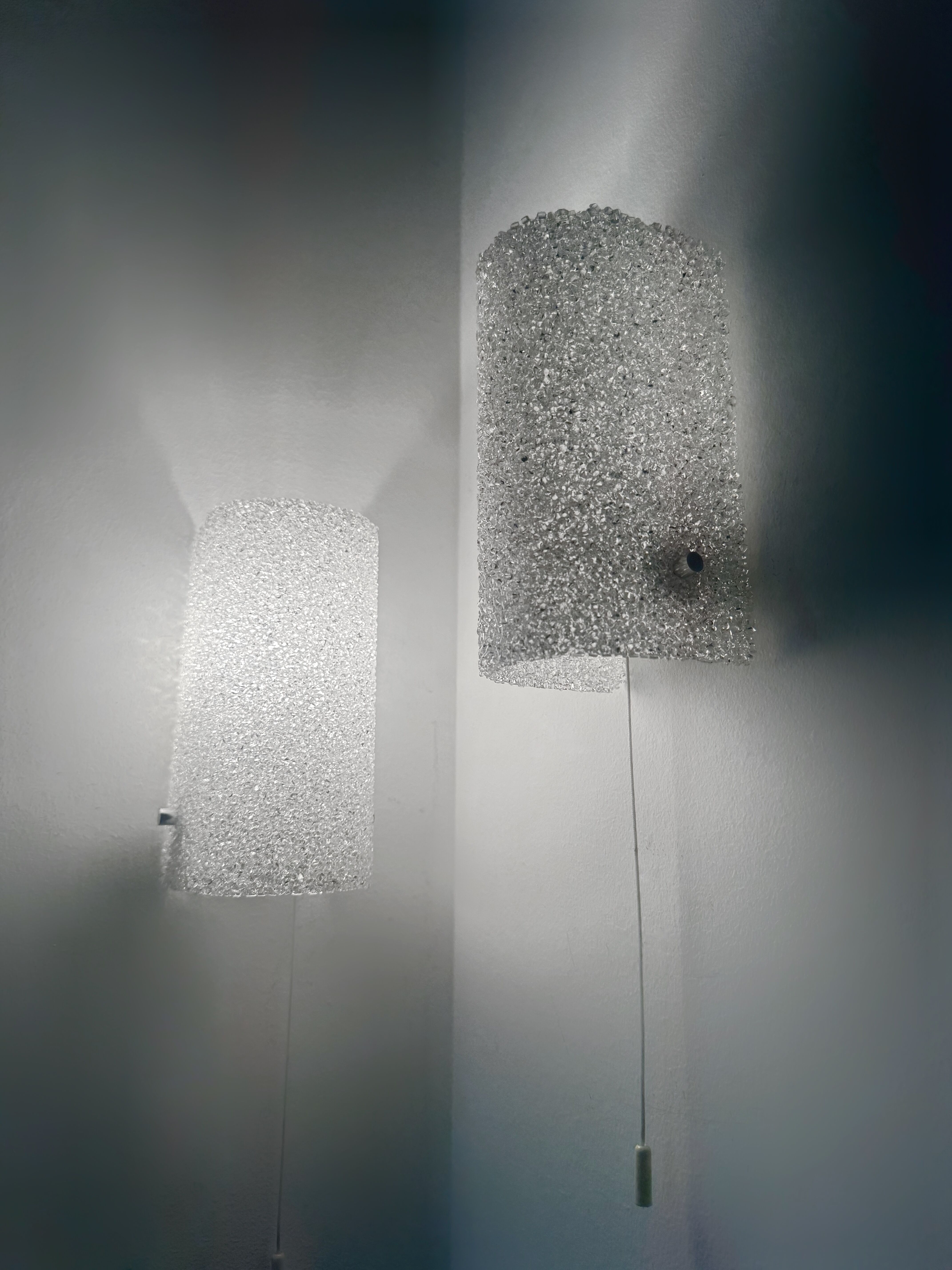 1970s Perspex wall lights