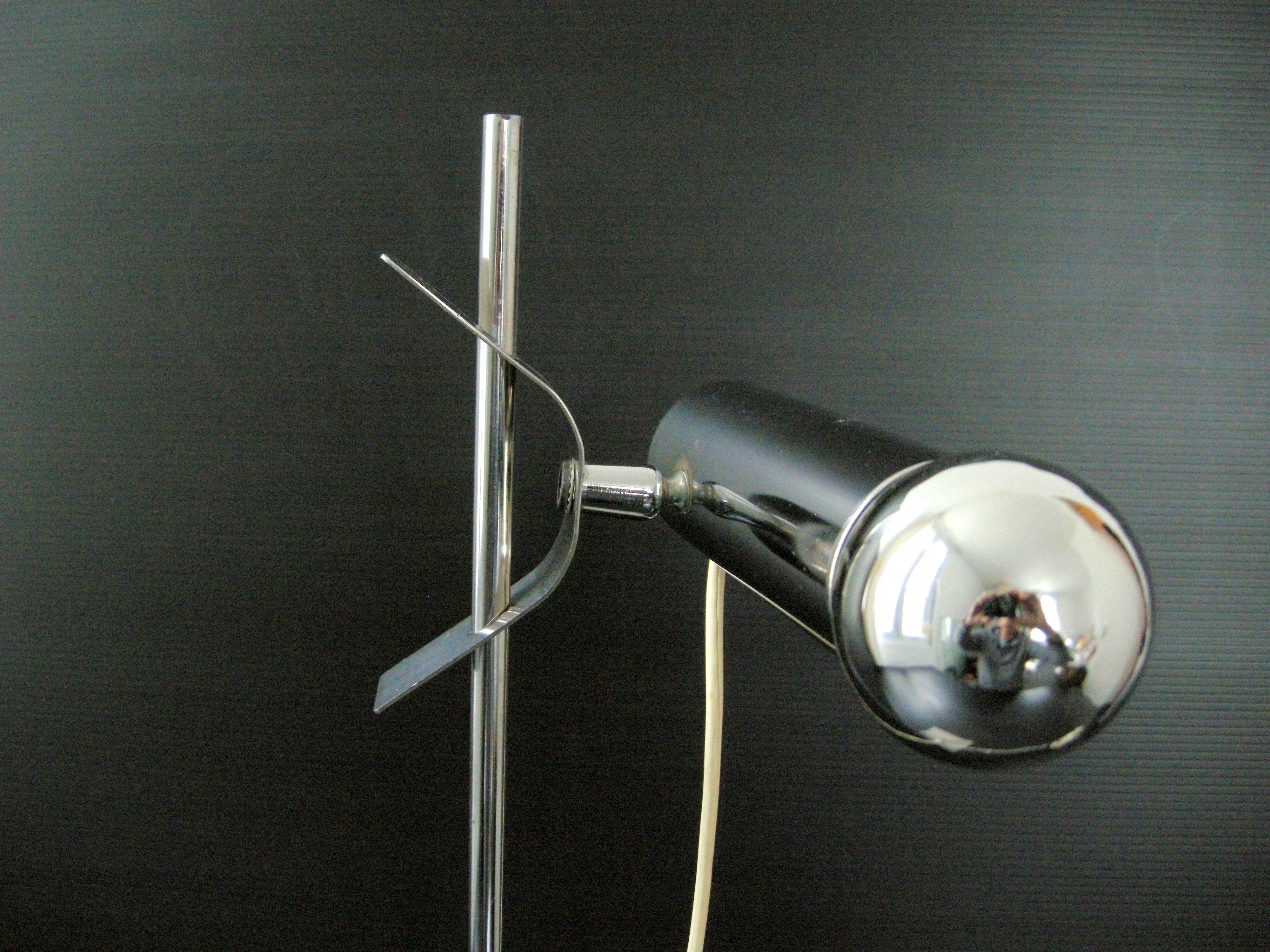 Vintage lamp 1970 chrome space age