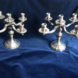 Pair of Saint Médard 5-light candlesticks