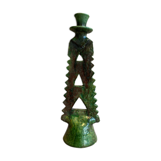 Tamegroute pottery candle holder