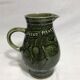 Lot 3 old pitcher SARREGUEMINES FRANCE ceramic green kitchen Vintage