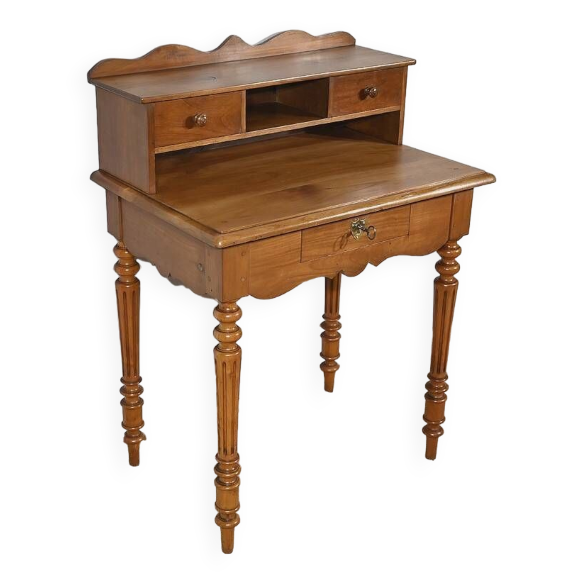 Small Tiered Desk in Blond Cherry, Louis Philippe style – Late 19th century