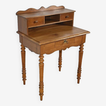 Small Tiered Desk in Blond Cherry, Louis Philippe style – Late 19th century