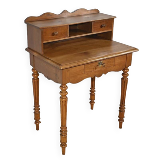 Petit Bureau à Gradin en Merisier Blond, style Louis Philippe – Fin XIXe