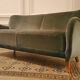 Sofa sofa 3 seats 50/60s Danish sculptural