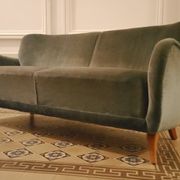 Sofa sofa 3 seats 50/60s Danish sculptural