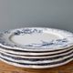 Set of 5 flat plates Terre De Fer XIXth, collection "Regency" St Amand & Hamage Nord