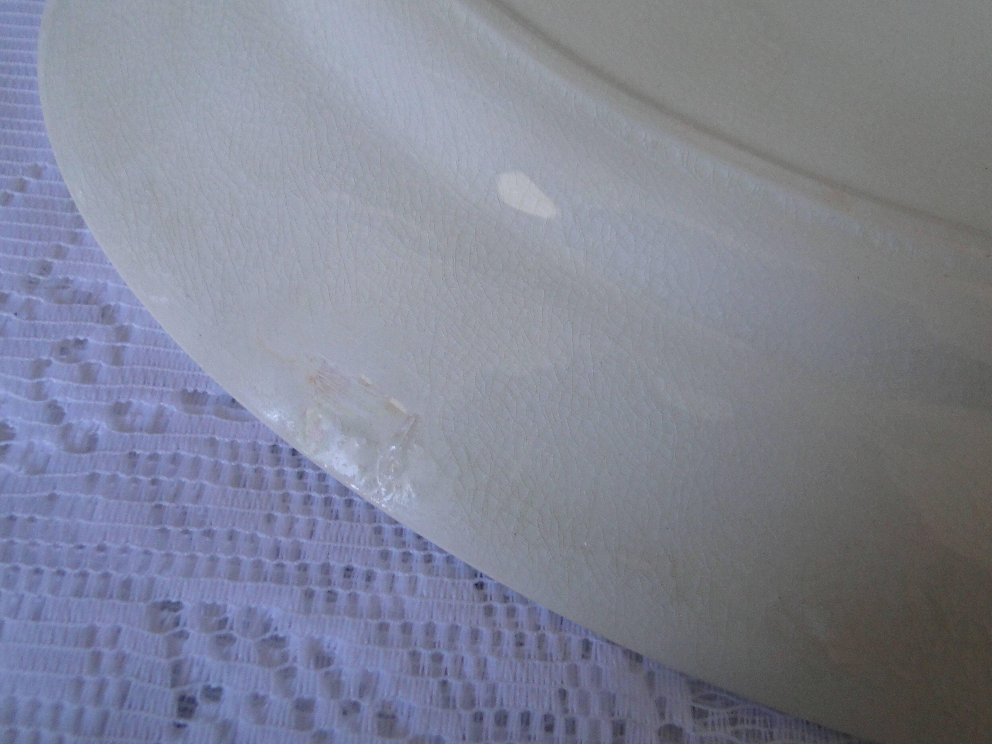 SERVING DISH OVAL E. CHARCOAL IRON EARTH SALINS ART NOUVEAU