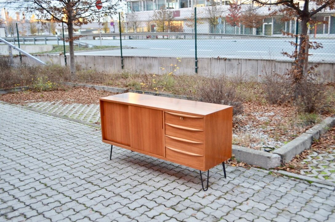 German Mid-Century Walnut Sideboard from A.M.T.