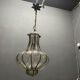 Wrought Iron Murano Glass Light Pendant 1950’s