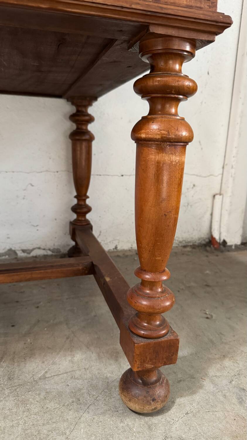 19th century walnut stepped desk