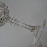 5 stemmed water/wine glasses in Arques crystal, Auteuil and Louvre model