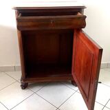 Louis Philippe jam maker in mahogany and 19th century veneer