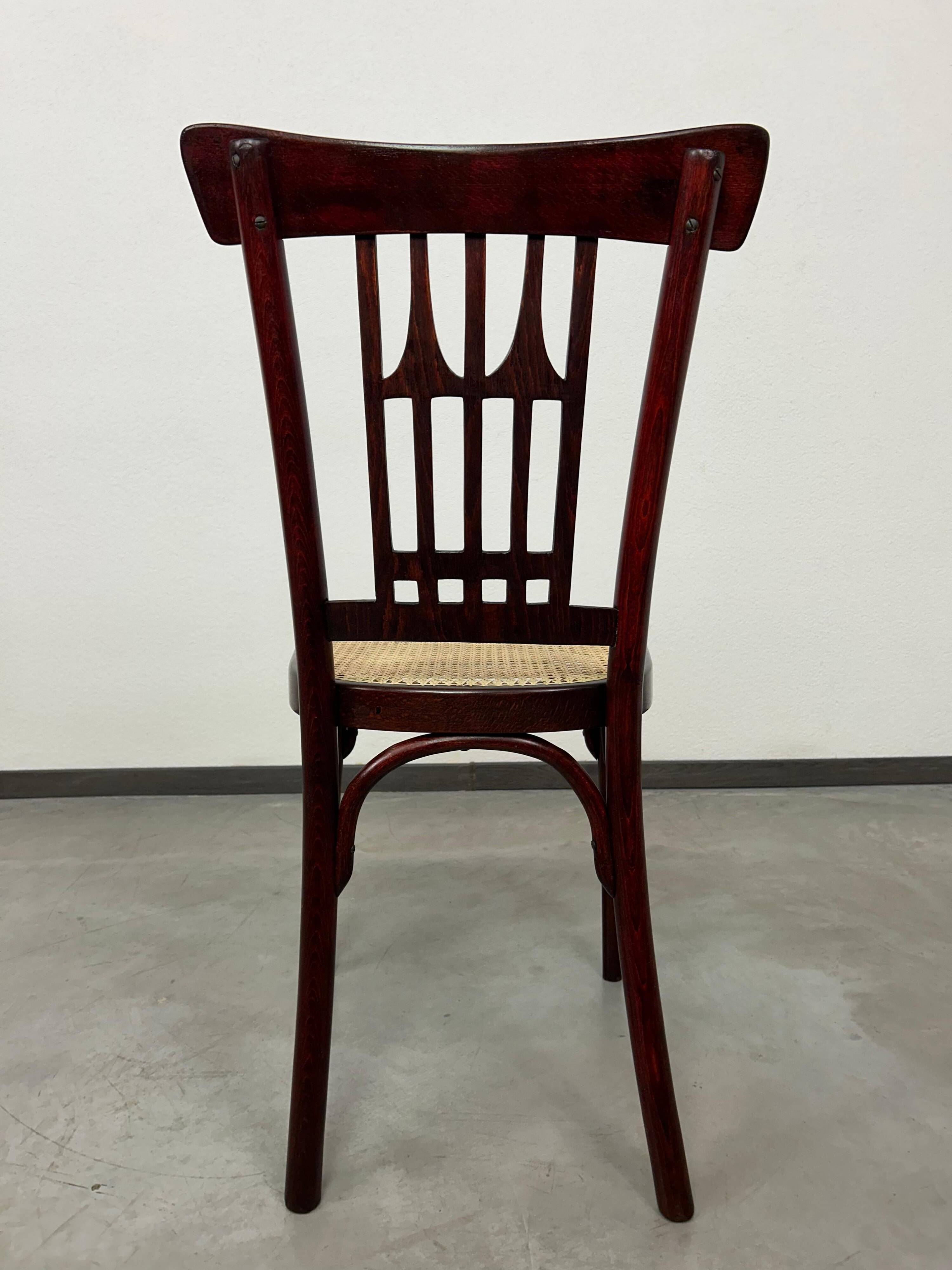 Viennese Secession dining chair no. 235 by Otto Wagner for J&J Kohn