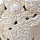 Ceramic sofa tips enamelled Decorative art