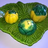 Vintage ceramic service autumn salt pepper spices cabbage squash 1950s 60s