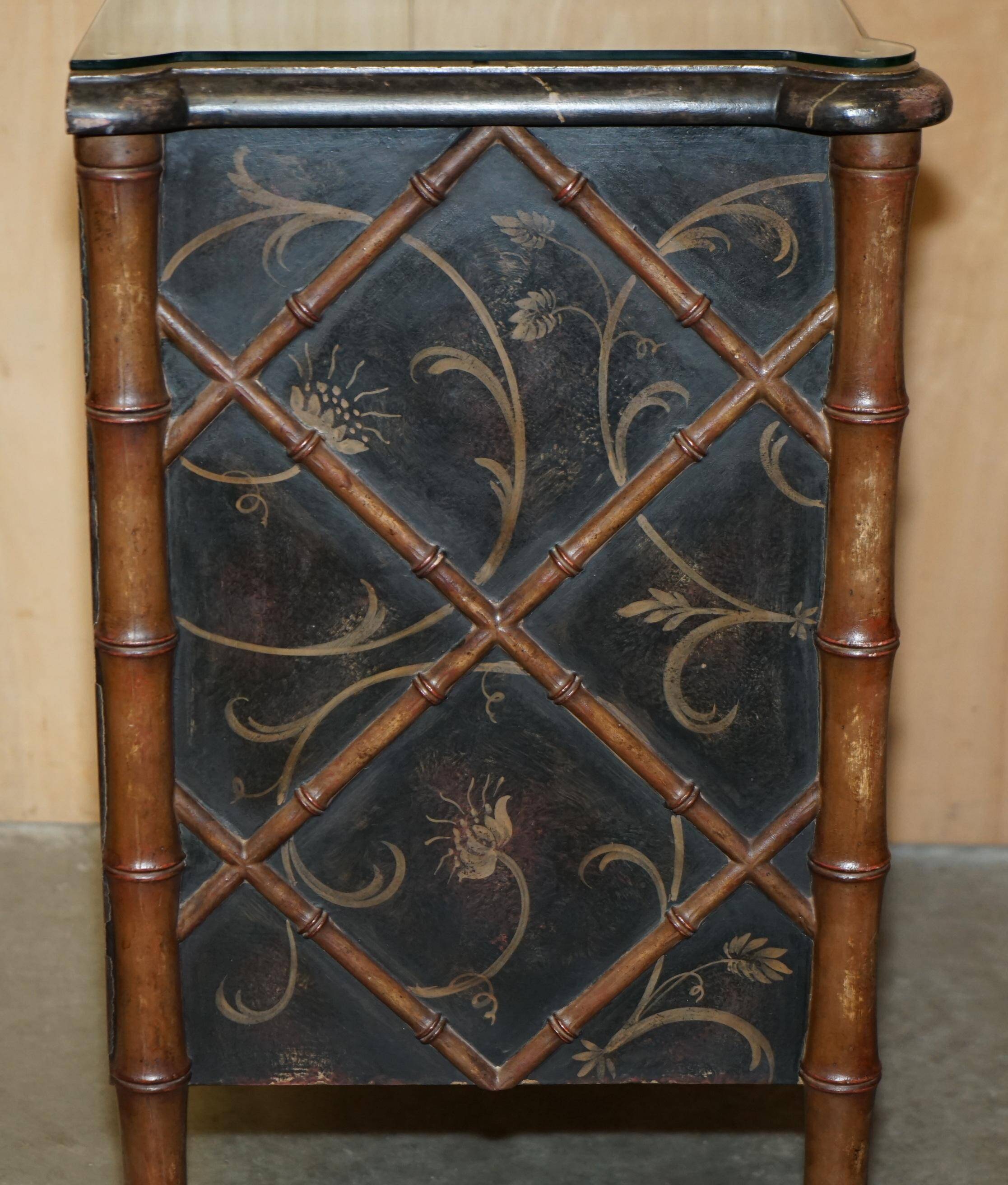 Commode Door Italy Fiesole in Carved Faux Bamboo