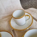 Set of 3 old cups from the Limoges royal factory
