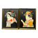 Paire de gouaches "Acteurs du Théâtre Kabuki".