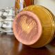 Ocher glazed ceramic vase