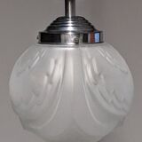 Art Deco ceiling light in frosted glass circa 1930