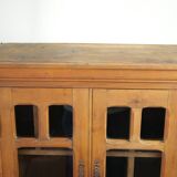 20th century solid walnut display case