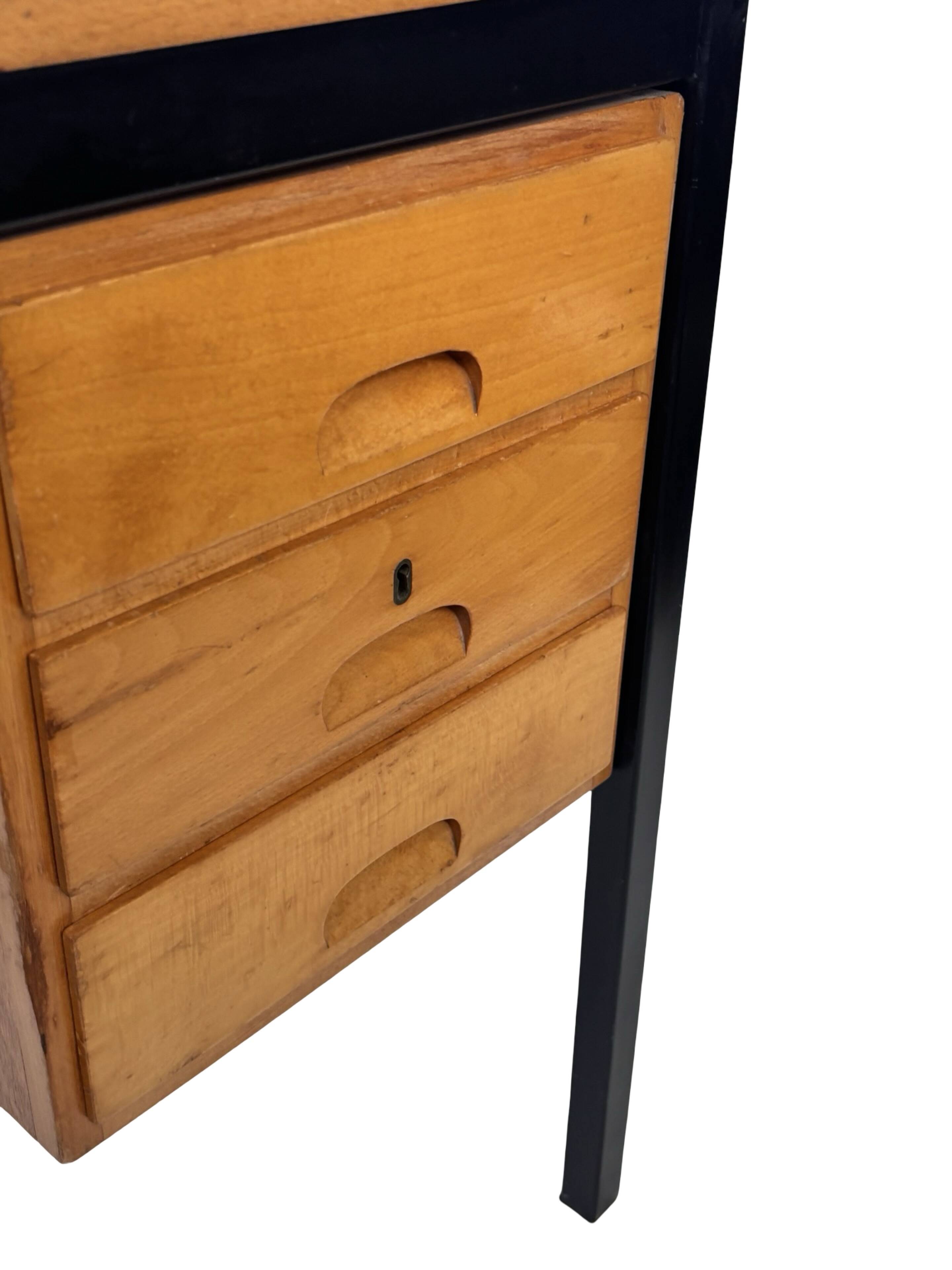 Vintage Desk 1960s Design Workspace with drawers