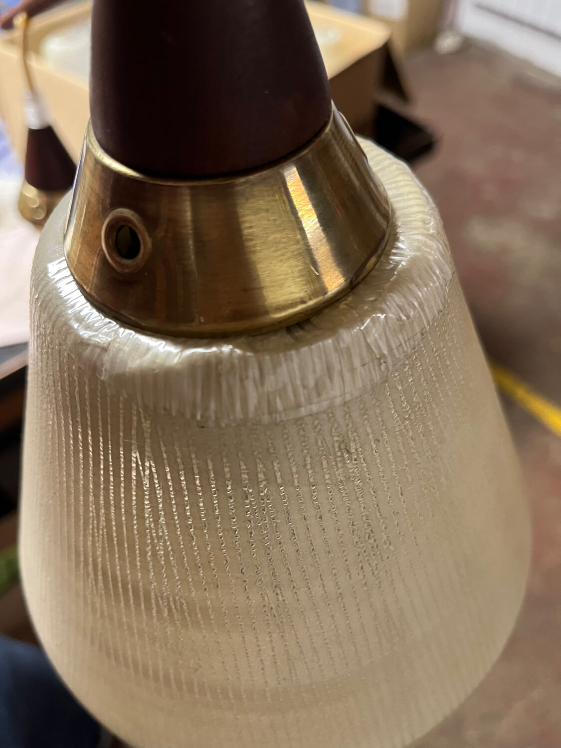 Vintage Scandinavian suspension from around 1960.