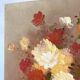 Bouquet painting signed Robert Cox 20X25 cm