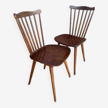 Paire de chaises Baumann modele Menuet 1960/70