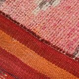 Pink & Red Oushak Runner Rug 88x306Cm SK 22815