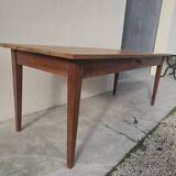 Table de Ferme rustique en merisier massif 19éme - 1m91.5