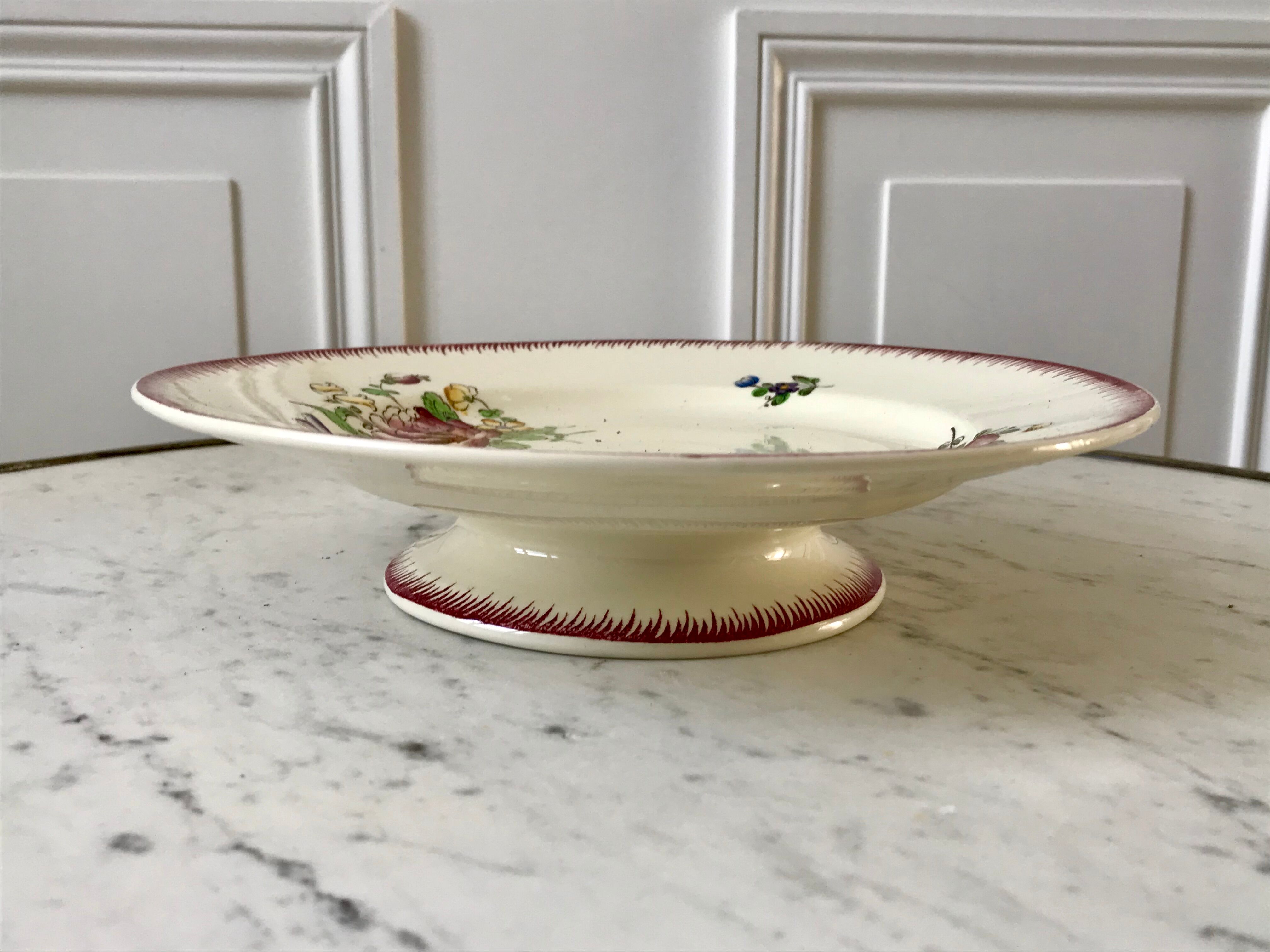 stocking compotier / serving dish Villeroy & Boch La Louvière Belgian manufacture in Iron Earth early