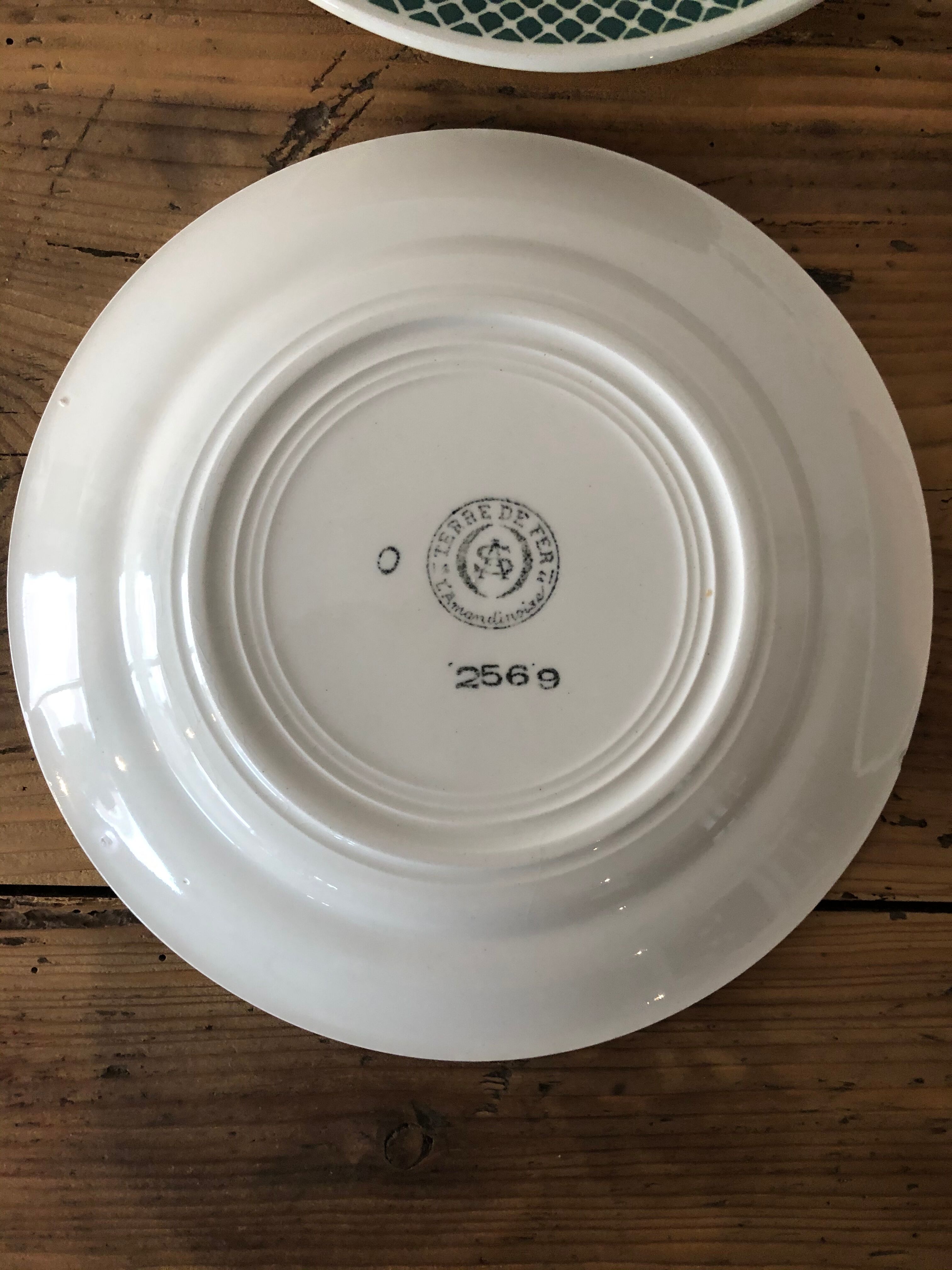 Vintage dessert plates, Iron Land