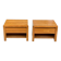 2 vintage 70s Scandinavian style bedside tables in honey oak.