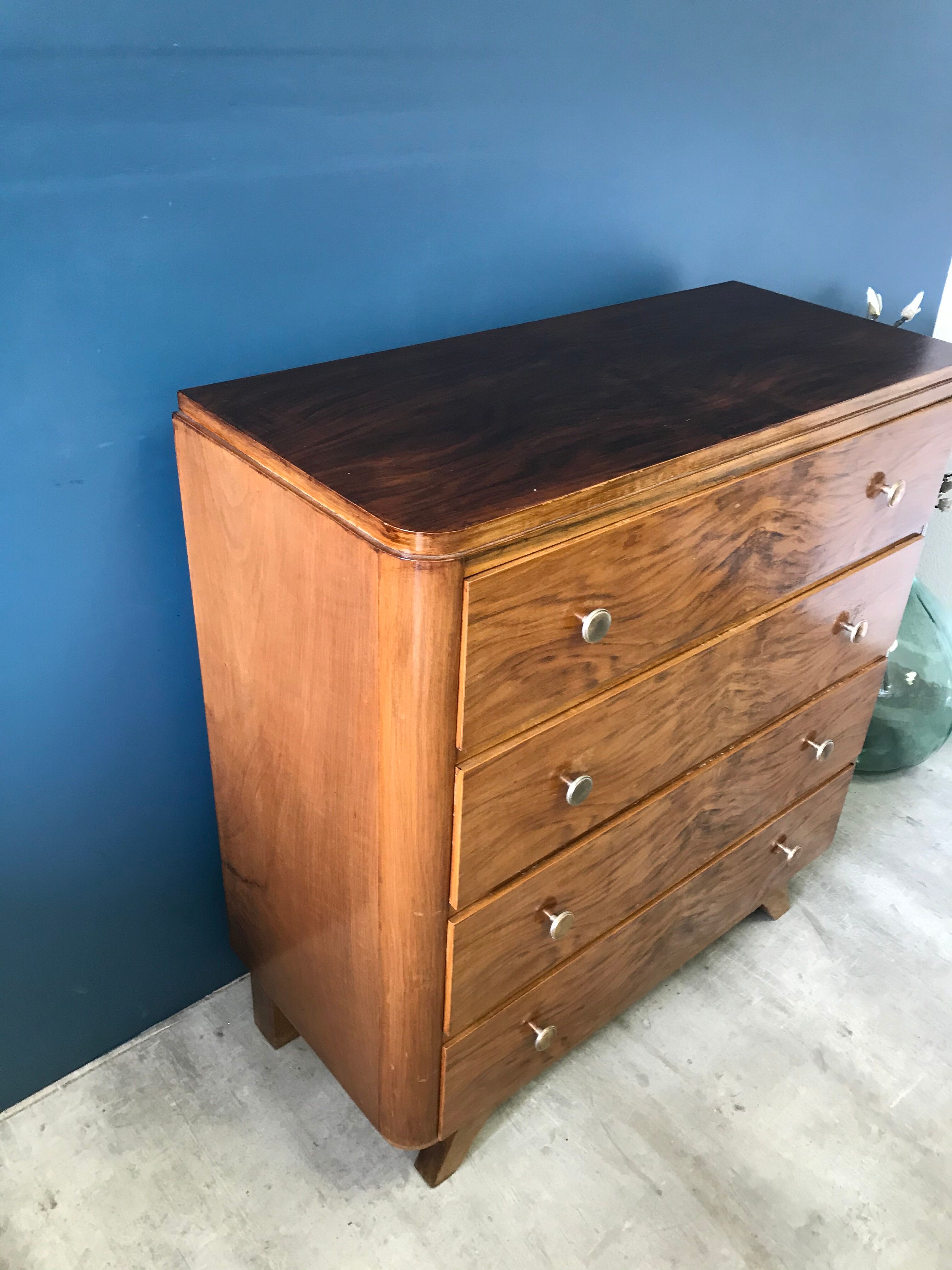 Vintage dresser with compass feet