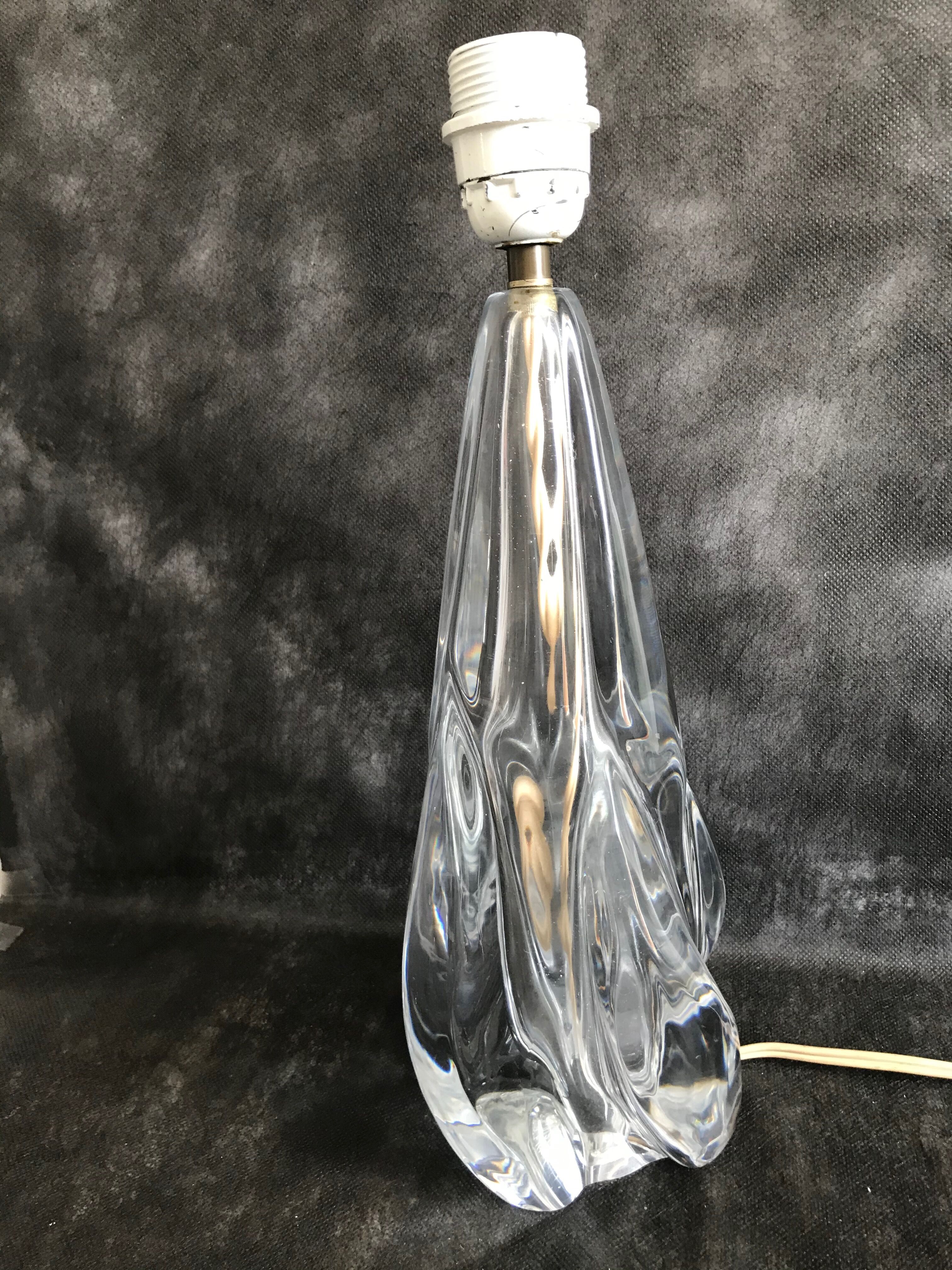 Pied de lampe Joseph Bleichner Manufacture de Saint Louis