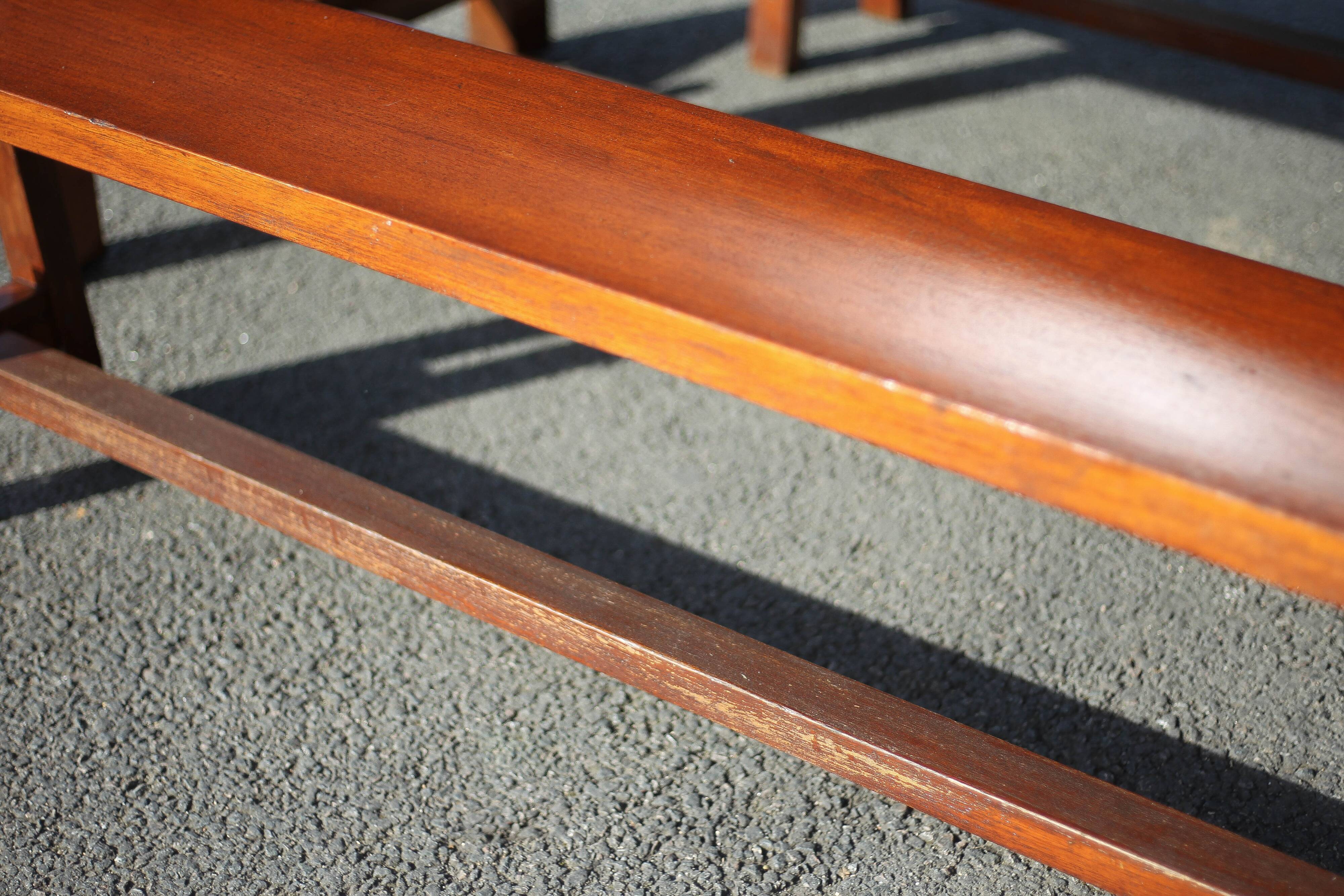 Farmhouse table with extensions and its 2 benches, living room table, solid wood table, kitchen, chalet, ca