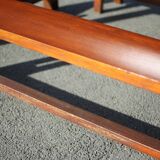 Farmhouse table with extensions and its 2 benches, living room table, solid wood table, kitchen, chalet, ca