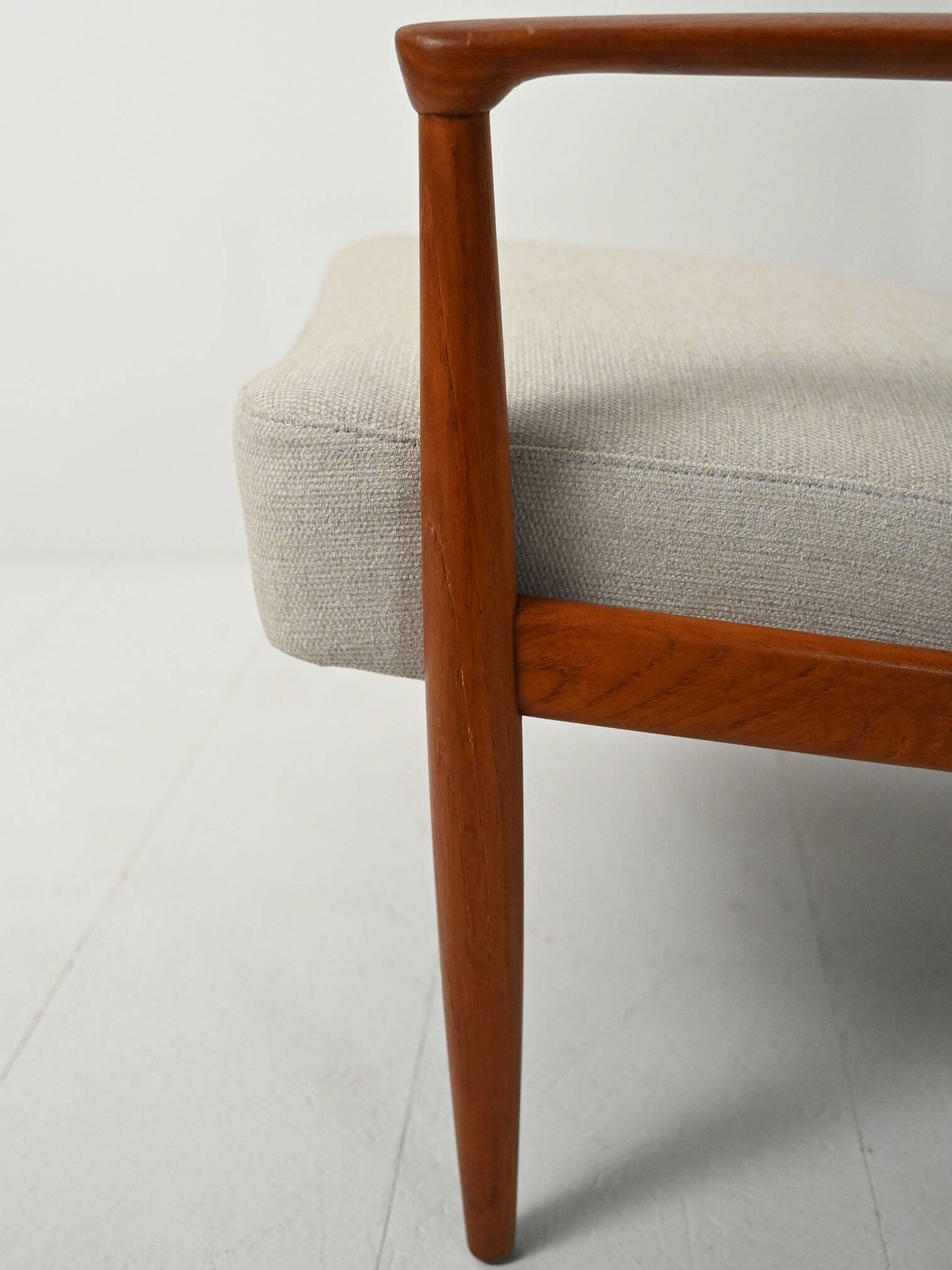 Pair of Scandinavian teak armchairs, 1950s–60s