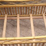 Lit enfant rotin 60's