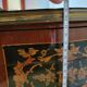 Louis XV bedside table or gueridon with floral motifs, 19th century.