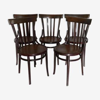 Ensemble 5 chaises bistrot