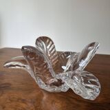 Elegant crystal trinket dish from the 60s