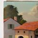 Country house with chickens, oil on canvas signed Perrot.