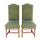 A pair of Louis XIII-style sheep bones chairs