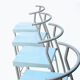 4 high stools "HI GLOB" by Philippe Starck, Kartell edition
