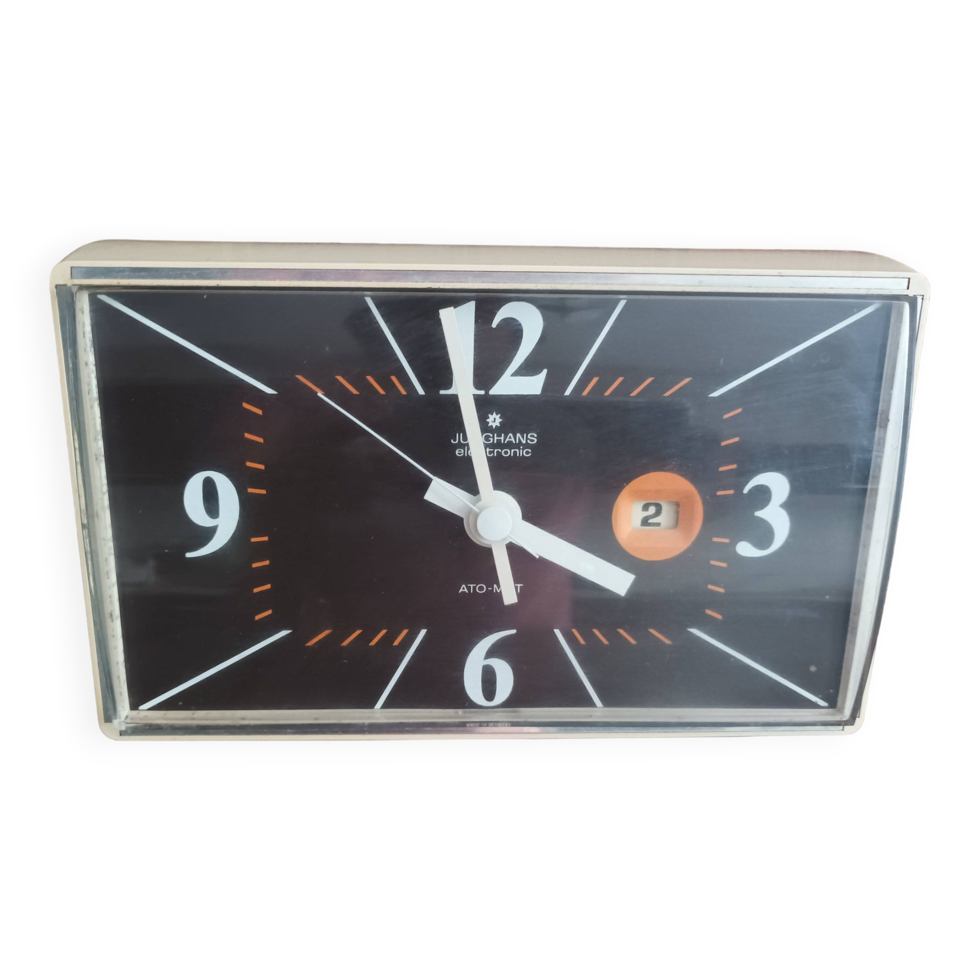 vintage clock rectangular wall pendulum junghans